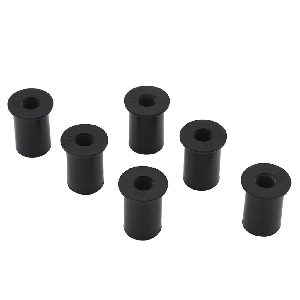 6pc M6 Durable Rubber Well Nuts Windshield Bolts for Motorcycles Kayak Canoe Boats