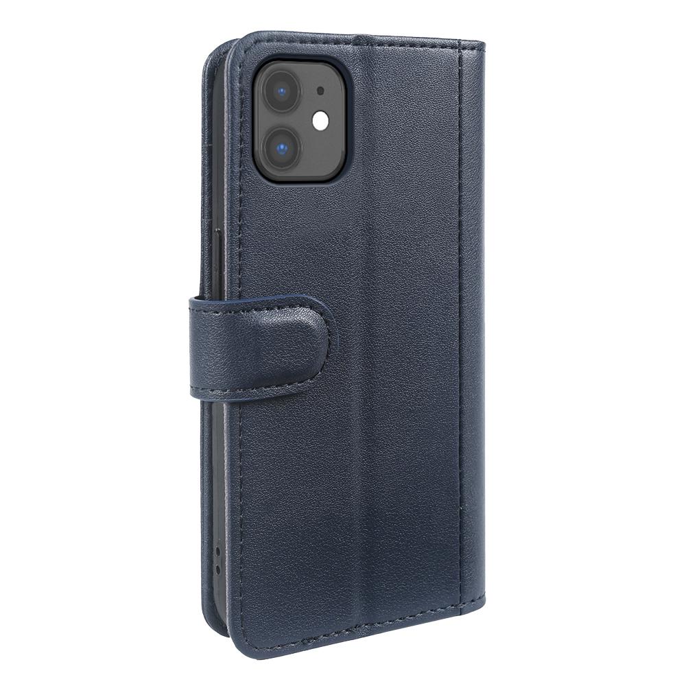For iPhone 11 Phone Cases Genuine Split Leather Wallet Mobile Cover Stand