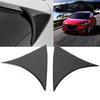 2pcs Carbon Fiber Rear Window Spoiler Side Wing Cover Trim Frame for Mazda3 Axela 2014 2018