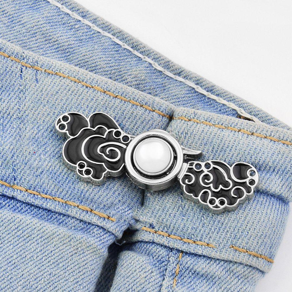 Flower Fashion Jewelry Women Brooch Jeans Accessories Anti-Exposure Brooch Tightening Waistband Pin