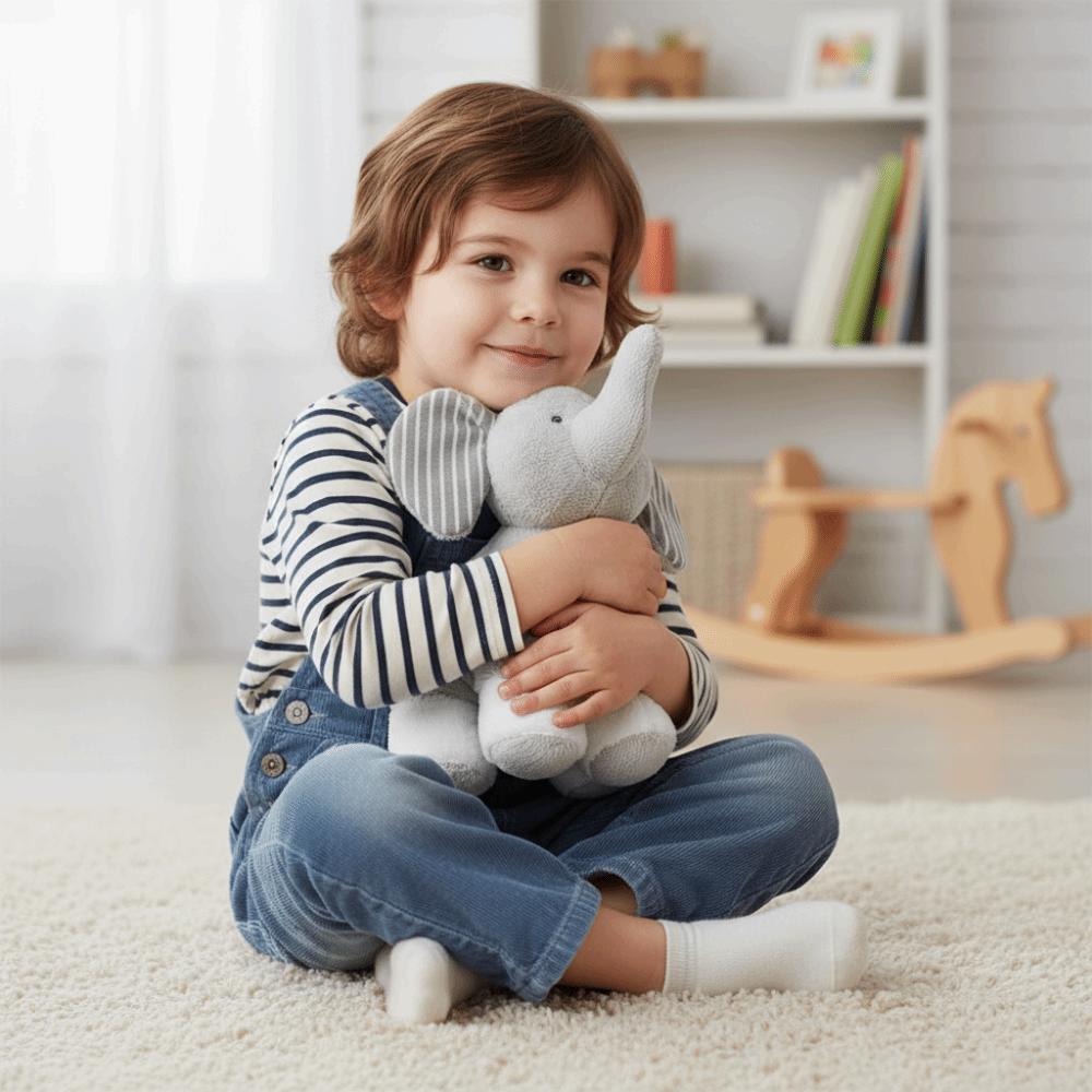 Cute Elephant Plush Pillow Soft Stuffed Dolls Playmate Stuffed Plush Toys  Girl Boy