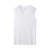 Gunze Sleeveless Size YV0018V Men's V-Neck Shirt, 2-Pack, White, 100% Cotton, 3L,