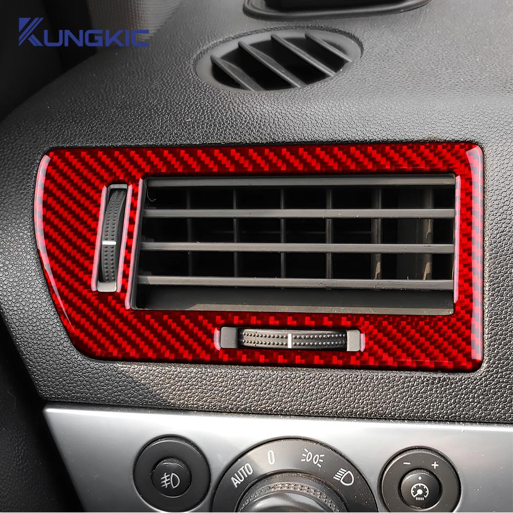 Для Vauxhall Opel Astra H MK5 2004 2005 2006 2007 2008 2009 2010 Наклейка из настоящего мягкого углеродного волокна Панель приборной панели воздуховода автомобиля