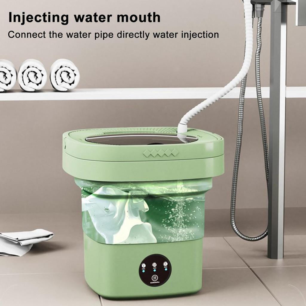 Стиральная машина для нижнего белья 6,5 л, портативная складная стиральная машина для мини-бюстгальтера, детская одежда, мелкие предметы, стиральная машина для общежитий, кемпинга и путешествий