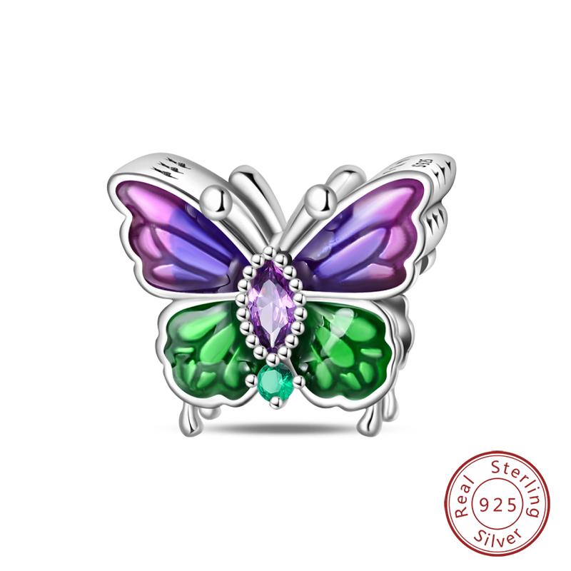 Fit Qikaola Original Bracelet Copper Flower Bird Series Charms Beads For Women Fashion Diy Jewelry Gifts Making