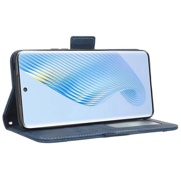 Чехол-подставка из искусственной кожи для Honor Magic5 5G с несколькими отделениями для карт, устойчивый к падениям