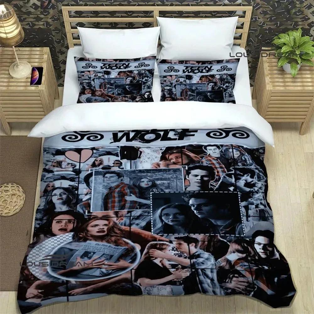 Teen Wolf Printed Bedding Sets exquisite bed supplies set duvet cover bed comforter set bedding set luxury birthday gift
