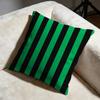 Black and Green Cushion Cover Soft Decorative Pillow Case Suitable for Bedroom Sofa Car Travel Use