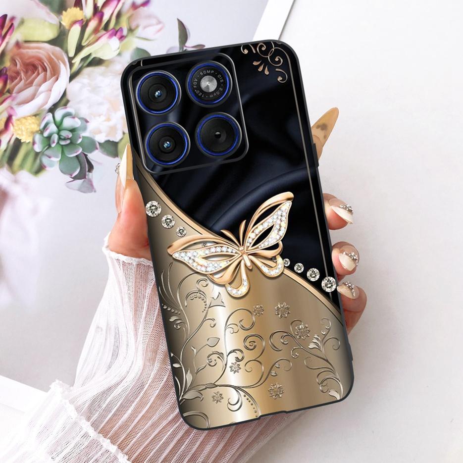 For Motorola Edge 70 Case XT2601-2 Cute Cat Peacock Painted Cover Soft Silicone Case For Motorola Edge 70 Fusion Edge70 5G Shell