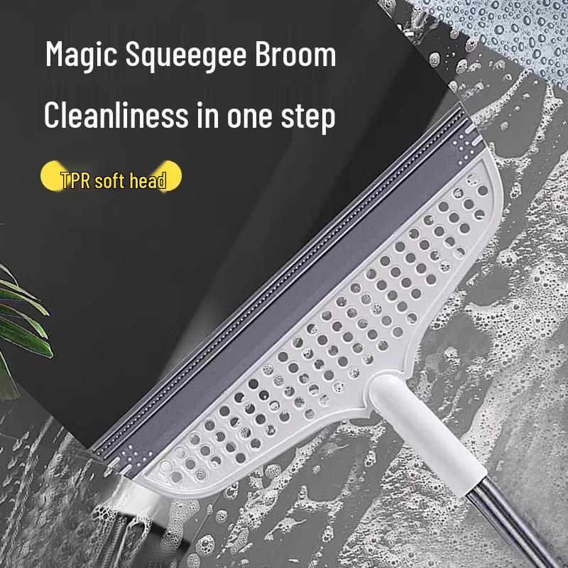 Silicone Magic Broom Squeegee: Floor & Hair Sweeper for Bathroom & Toilet