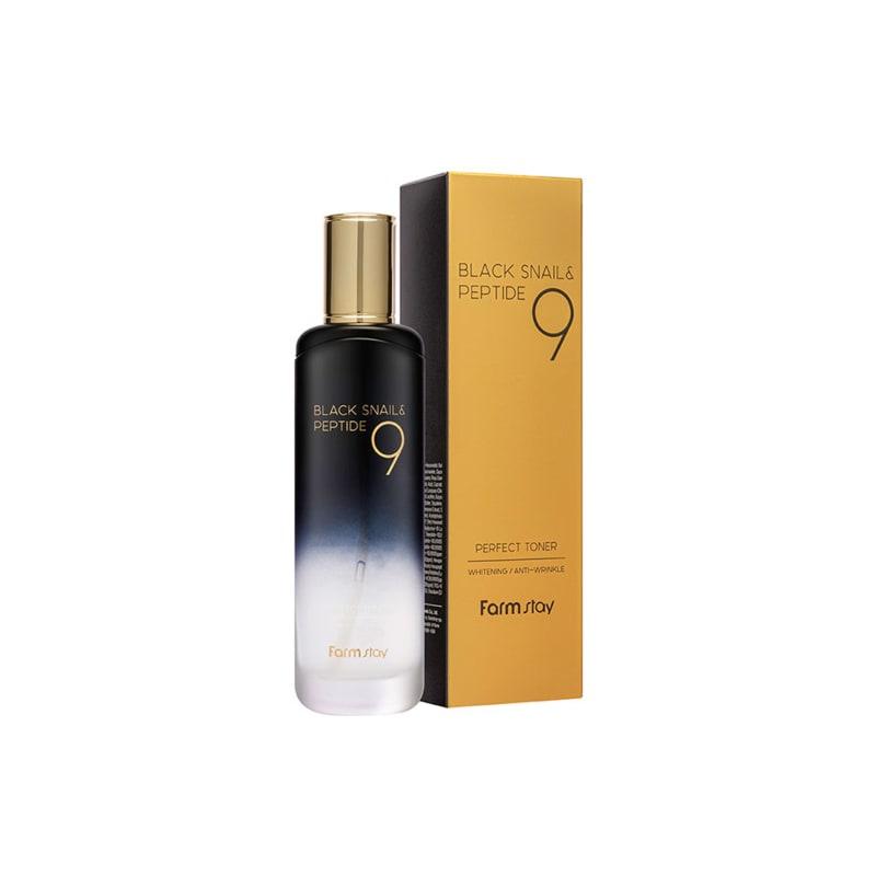 Черный улиточный и пептидный тоник 9 Perfect Toner 120 мл