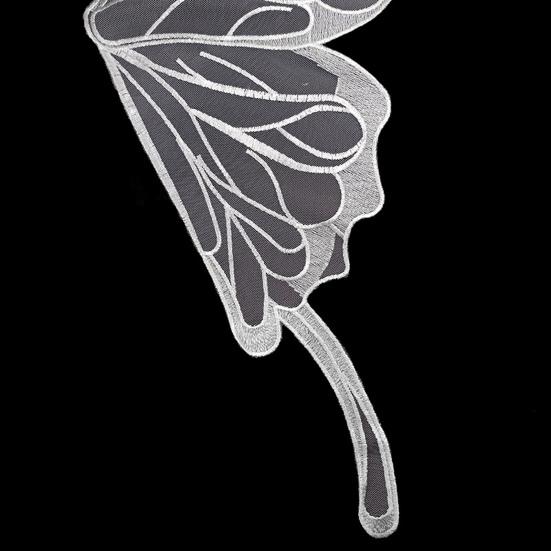 1 пара кружевных воротников с вырезом, мягкая ткань, дизайн с крыльями бабочки, устойчивые к разрыву, воротники на спине «сделай сам», для швейного магазина