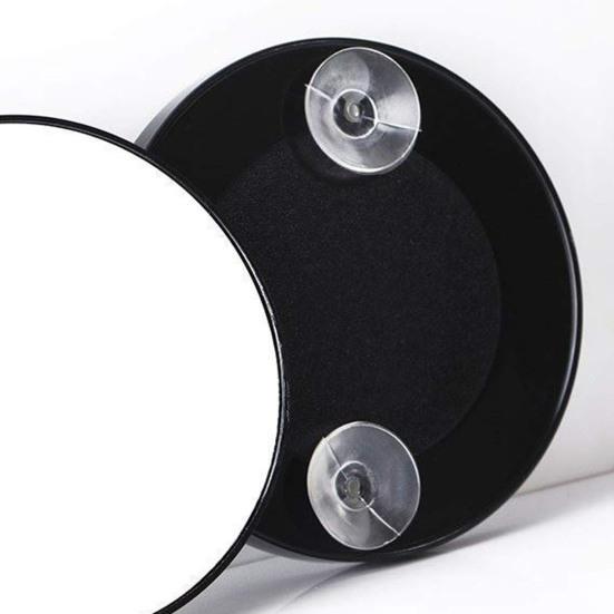 Tri-fold Mirror Hands-free No Distortion DIY 10X Magnifier Self Hair Cutting Styling Tri-fold Mirror with Fill Light for Home