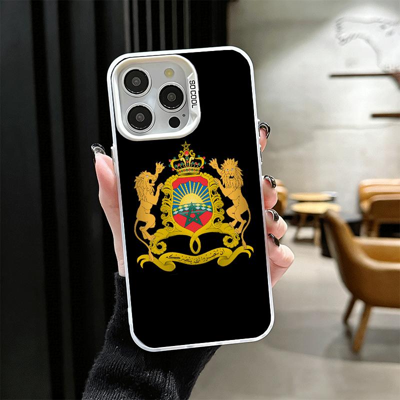 Morocco Flag Shockproof Phone Case for iPhone 17 Air 16 16E 15 Pro Max 14 Plus 13 Mini 12 Back Cover Anti Fall Fundas