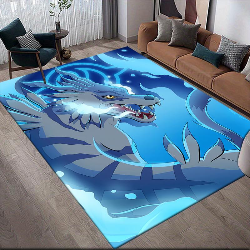 Matt&Gabumon Area Rug, Digimon Fan Cozy Carpet, Perfect Gift.chl