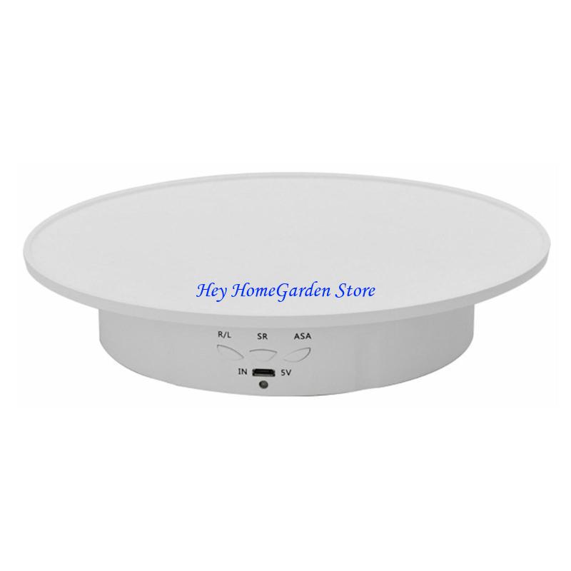 652F 3 Скорости Электрический Вращающийся Стенд Дисплей Держатели для Украшений Питание от Батарей/USB Вращающийся Стенд Дисплей