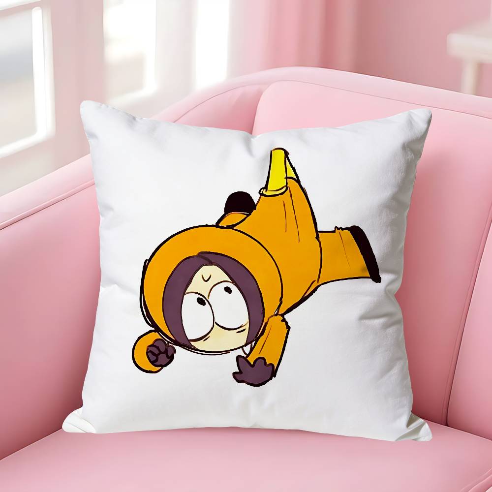 Funny SSouth ParksS Anime Celebrity Merchandise AllMatch Printed Pillow Case Sofa Car Office Room Decoration Protector