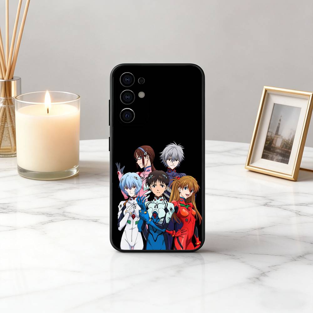 Крутой чехол для телефона с аниме EVA E-Evangelions для Samsung S25, S24, S21, S22, S23, S30, Ultra, S20, Plus, Fe, Lite, Note, 10, Черный чехол
