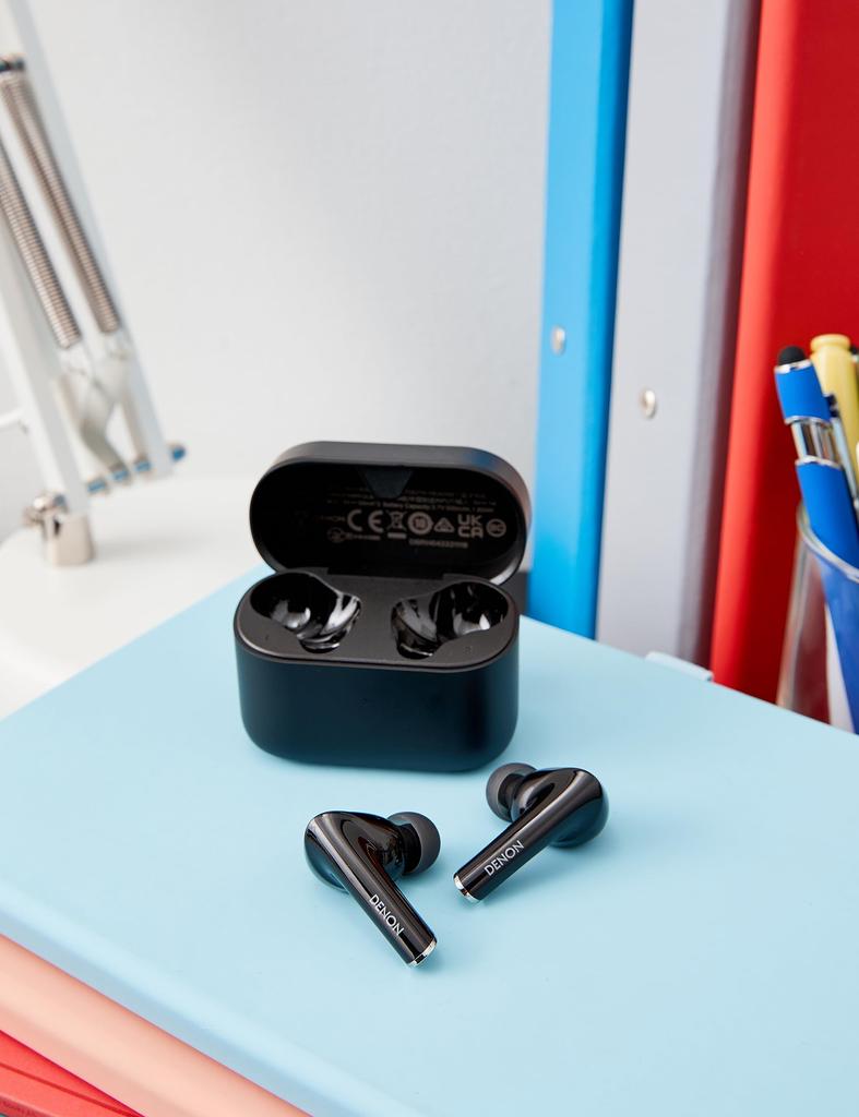 Denon AHC830NCW Noise Cancellation Compatible Completely Wireless Headphones Black AHC830NCWBKEM In-Ear