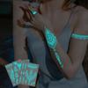 Glow In the Dark Henna Tattoo Sticker Lasting Fake Lace Tattoos Luminous Temporary Tattoos Women