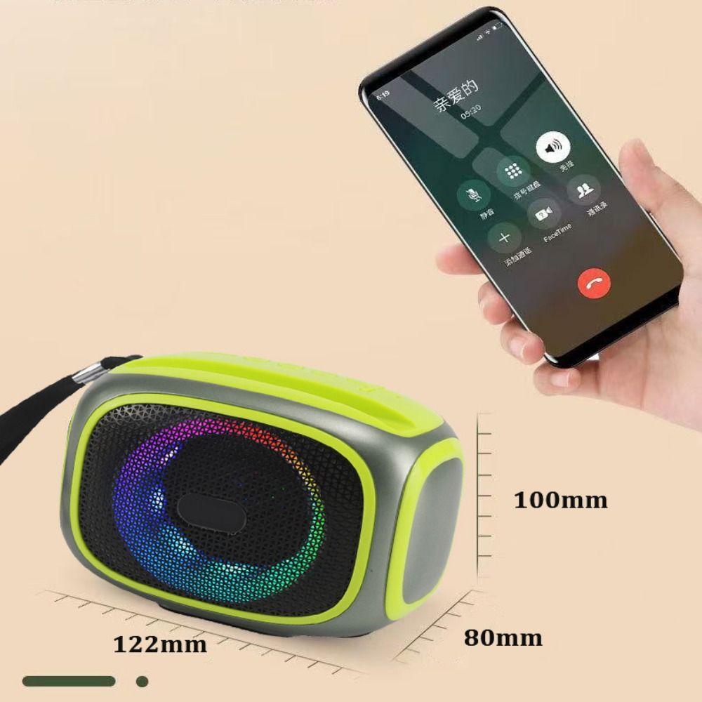 with Bass Wireless Phone Stand RGB Bluetooth Speaker Outdoor Computer Mobile Movies Speaker
