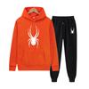 Spider Pattern Womens Tracksuit Hooded Sweatshirts+Jogger Pants 2-Piece Set Gym Outfits Casual Sports Wear Unisex Hoodie Set