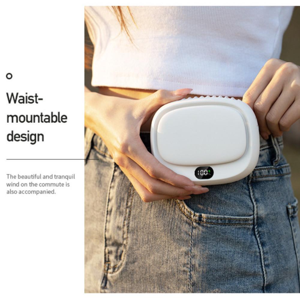 Портативный уличный шейный вентилятор USB безлопастной вентилятор цифровой дисплей ручной вентилятор 93*43*116 мм