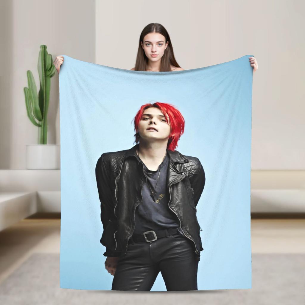 G-Джерард Уэй MCR Плед Качественный Теплый Мягкий Плед Зимний Студентов Гостиная Уличный Тренд Покрывало
