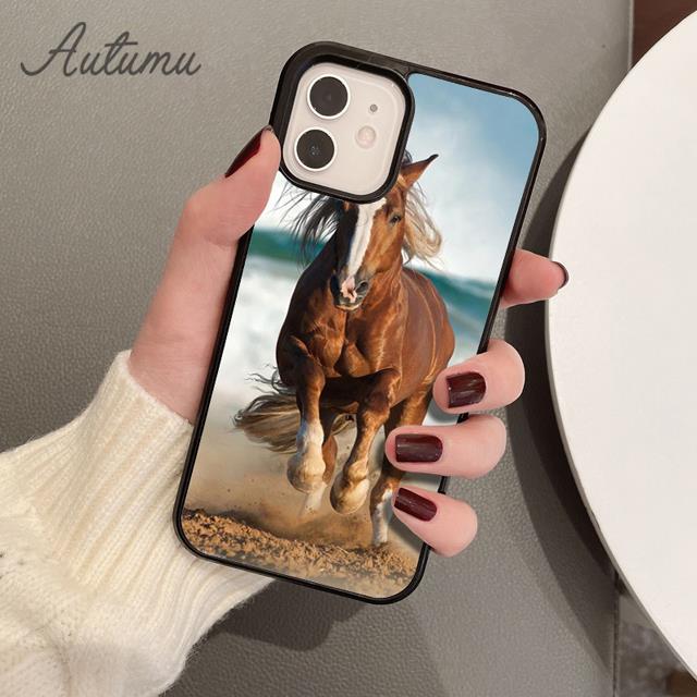 Чехол для телефона «Красивые лошади и закат» для iPhone 11 12 13 14 Pro Max mini XR XS SE 2020 7 8 Plus Samsung Galaxy S21 S22