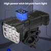 Перезаряжаемый велосипедный фонарь с звуковым сигналом. Супер яркий, высокий люмен. 5 регулируемых режимов. Передний задний велосипедный фонарь. Аксессуар для аварийной лампы.