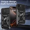 Чехол-броня с защитой камеры со сдвижной шторкой для iPhone 16E, чехол с магнитной подставкой-кольцом для iPhone SE 2025 SE4