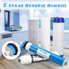 5 Stage Reverse Osmosis RO Replacement Water Filter Kit 5pcs 75 GPD Membrane Water Filter Cartridge