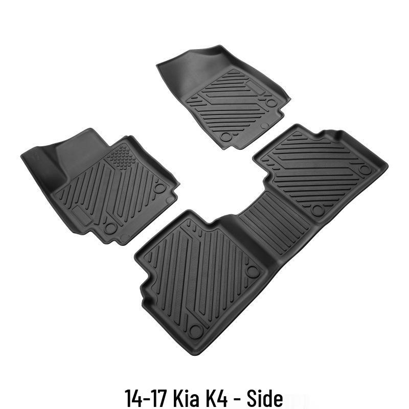 3D Коврики для Kia K4 (2014-2017), Экологичный ТПЭ, Дизайн с высоким краем