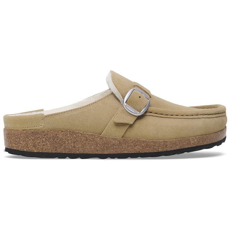 Birkenstock Букли Шеллинг Удобные Универсальные Нескользящие Закрытые Тапочки Женские тапочки Бежевый 1028633