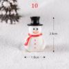 1PC Gifts Santa Claus Miniatures Christmas Tree Resin Figurines Snowman Fairy Garden Decor