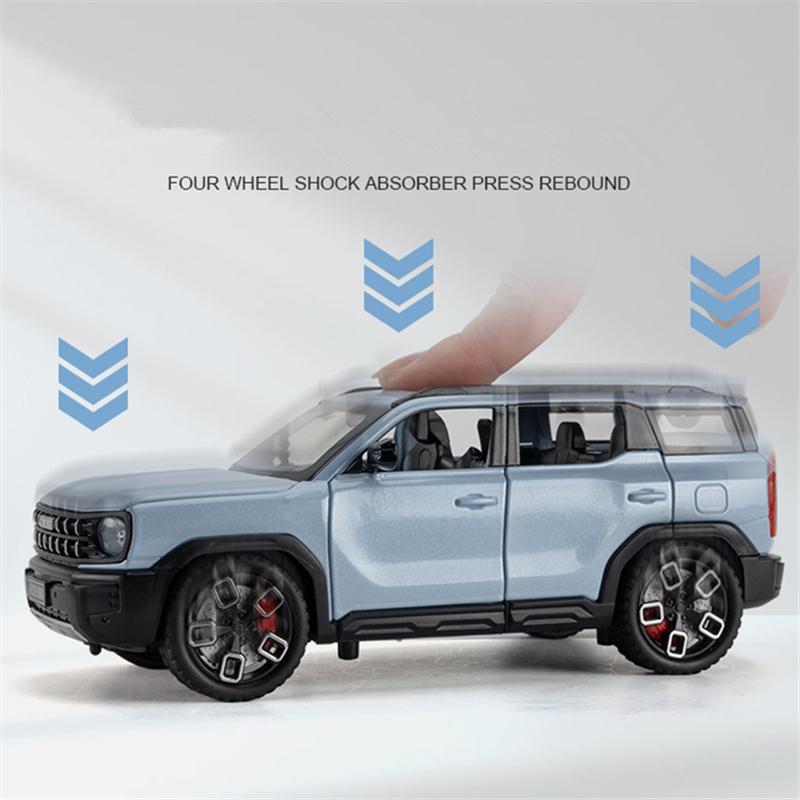 1:24 Haval X-Dog Внедорожник Сплав Модель Автомобиля Литьевой Металл Внедорожники Модель Автомобиля Высокая Симуляция Звук и Свет Детская Игрушка Подарок