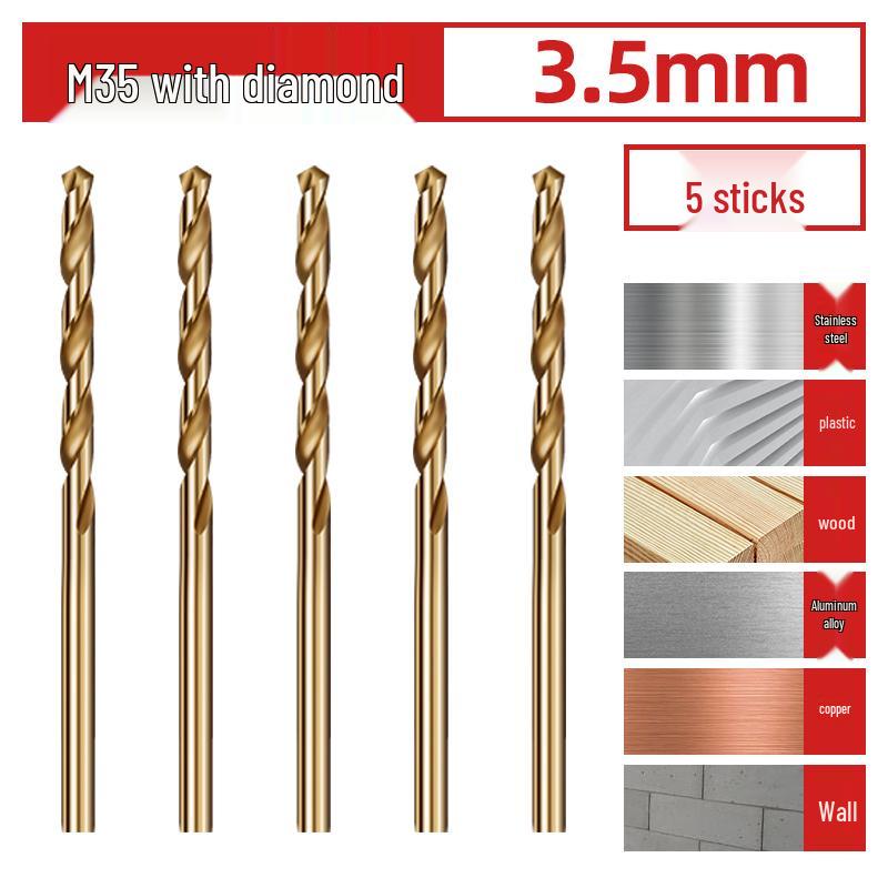 Спиральное сверло из высокотвердой нержавеющей стали 304 с кобальтовым покрытием