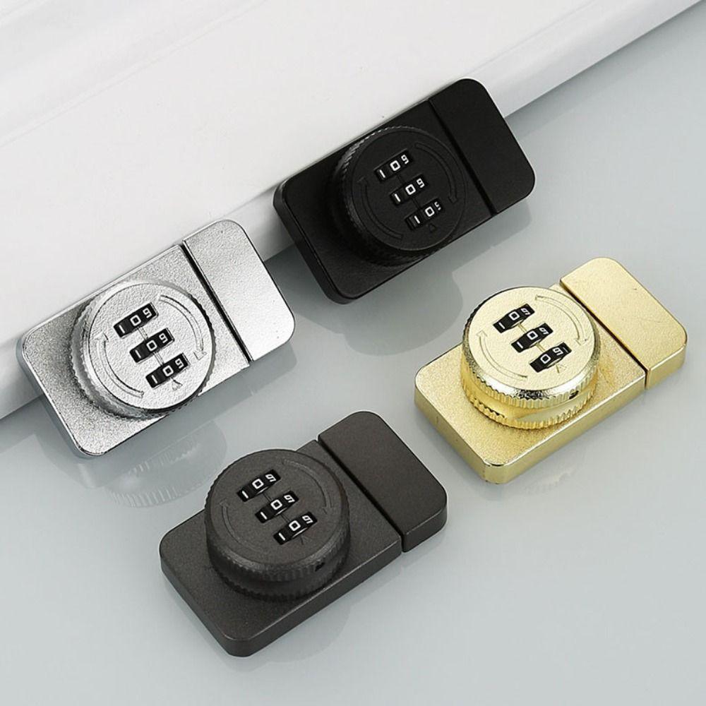 3-digit Cabinet Password Lock Anti-theft Baby Safety Lock Password Door Lock  Household