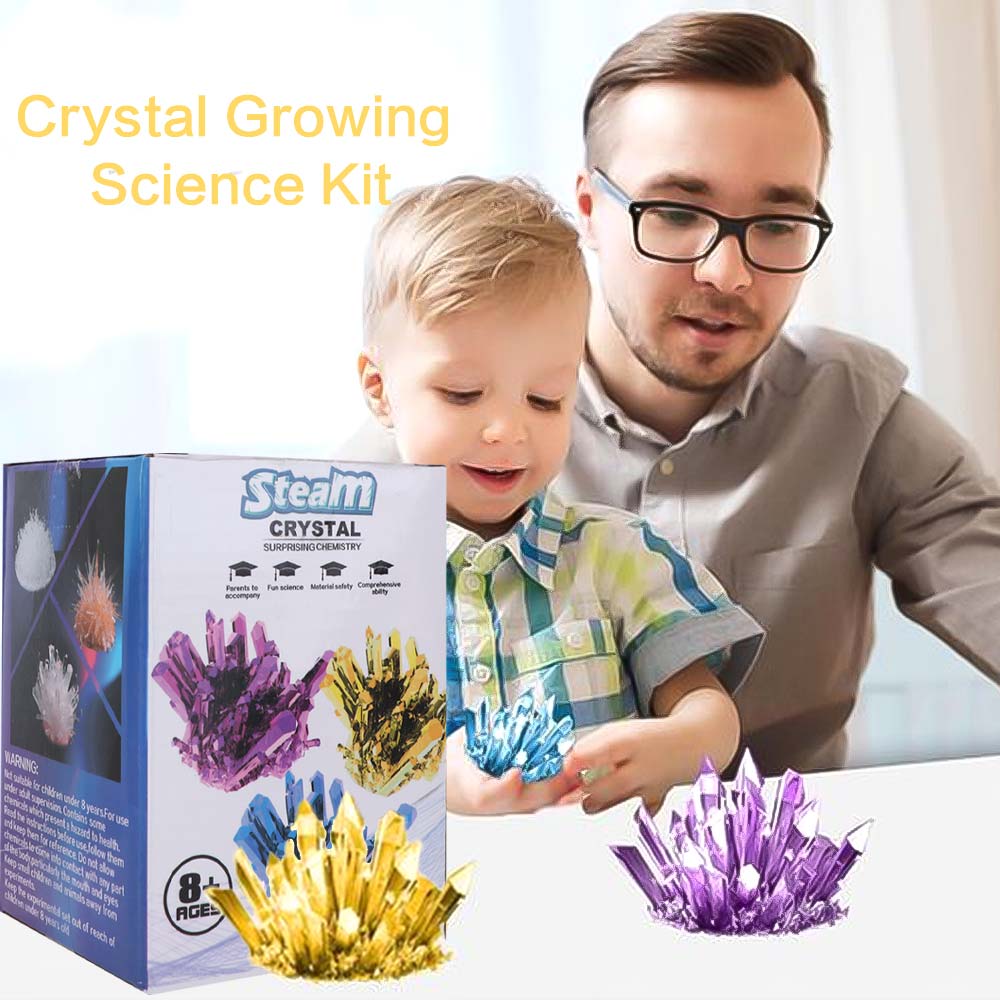 Colored Crystals Science Experiments Toy Grow a Crystal Crystal Making Kit Kids