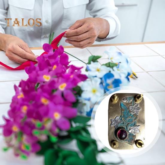 Micro Flower Press Kit Portable Metal Flower Pressing Tool with 10 Blotting Papers Plant Preservation Tool for Flat Dried Flowers And Leaves DIY