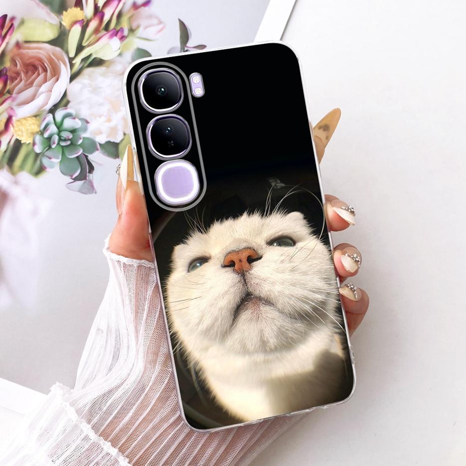 For Vivo V40 Lite 4G 5G Case V2417 Cool Lion Butterfly Painted Cover For Vivo Y200 5G Soft Slim Phone Case For Vivo Y300 5G Bags