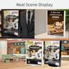 Three-Sided Acrylic Revolving Table Card A4/A5 Menu Sign Holder Menu Display Stand  Desktop Use