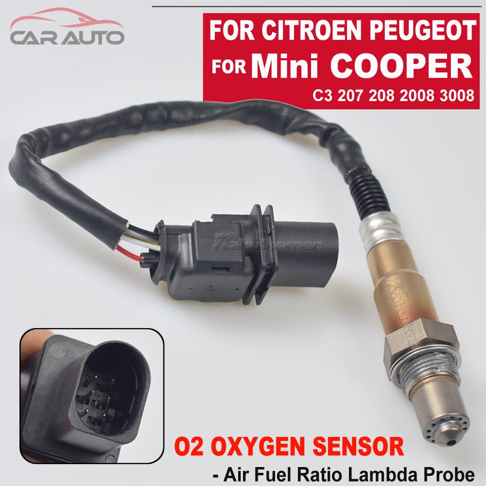 Высококачественный лямбда-зонд кислородный O2 датчик 0258017217 для Citroen Peugeot Mini Cooper R55 R56 R57 1.6L 11787560957 11787590713
