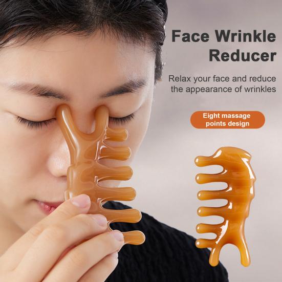 Смоляный скребок для носа, гребень для дельфина, массажный инструмент для лица и тела, уменьшение морщин, расслабление мышц, портативный массажер для подтяжки носа