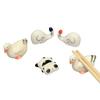 1pc Ceramic Cute Chopstick Holder Tableware Japanese Style Underglaze Restaurant Simple Oval Spoon Bracket Utensil for Kitchen