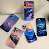 Красивый чехол для телефона 'Закат в заснеженных горах' для IPhone 17 16 15 14 13 11 12 Pro Max 16 Plus Прозрачный