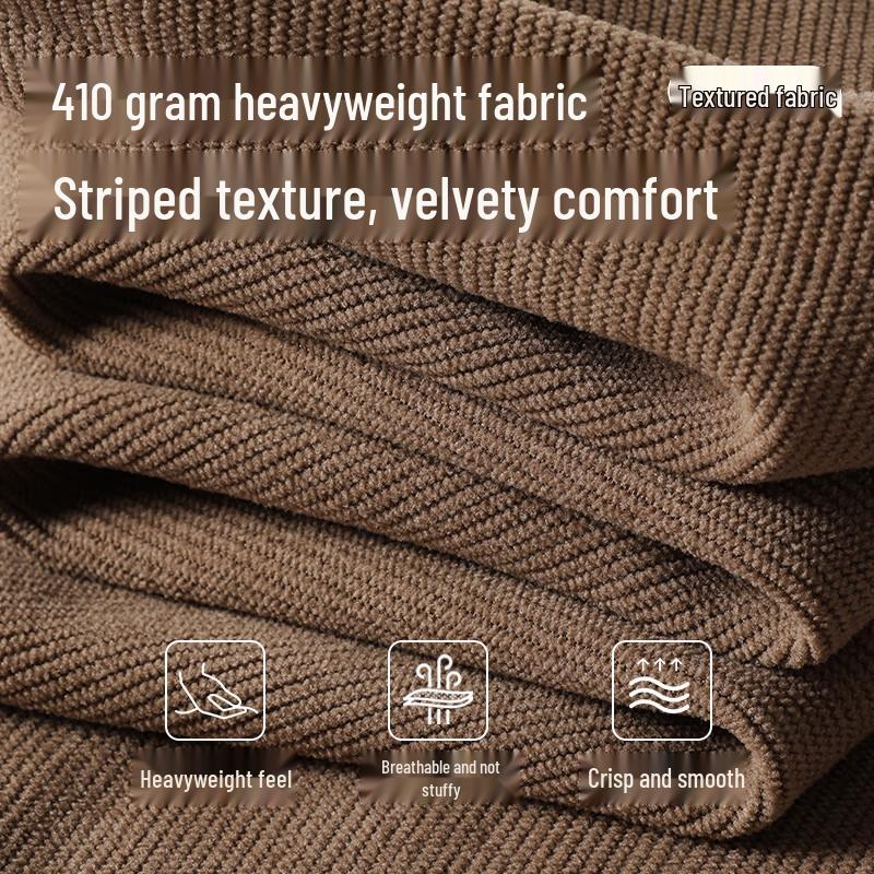 Jeanswest Men's Fleece-Lined Corduroy Straight-Leg Pants