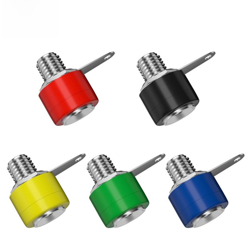 10pcs 4mm Nickel Plated Banana Socket Panel Mount Connector For Electrical Equipment Supplies Easy To Install