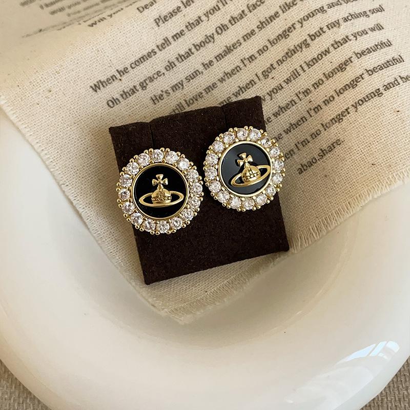 Дизайнерские серьги-гвоздики с каплями масла и планеты Циркония, круглые серьги-гвоздики для женщин, уникальные, индивидуальные, модные, темпераментные, универсальные серьги