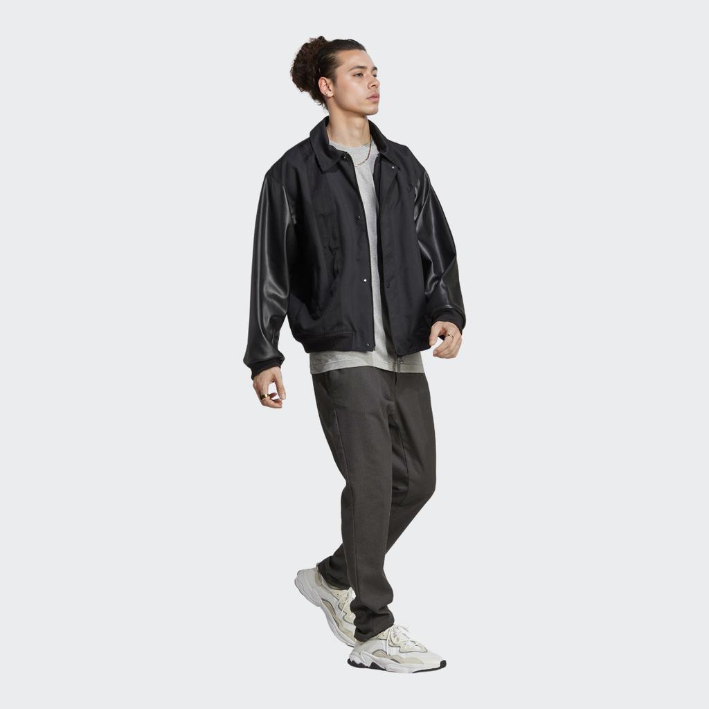 adidas Однобортный однобортный пиджак с вышитым логотипом, мужская верхняя одежда, черный IC8400